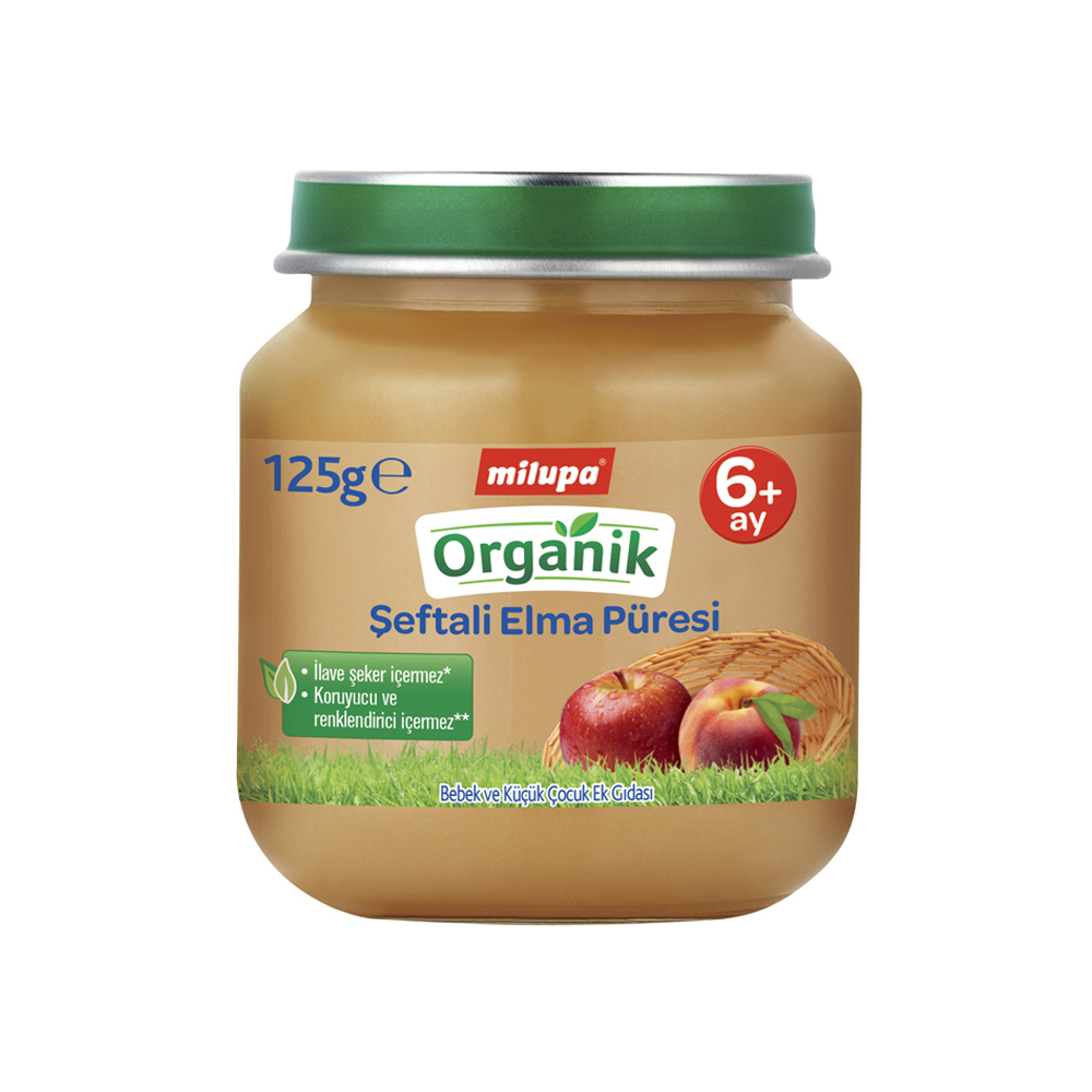 Mılupa Org.125gr Kvn Seftalı-Elma